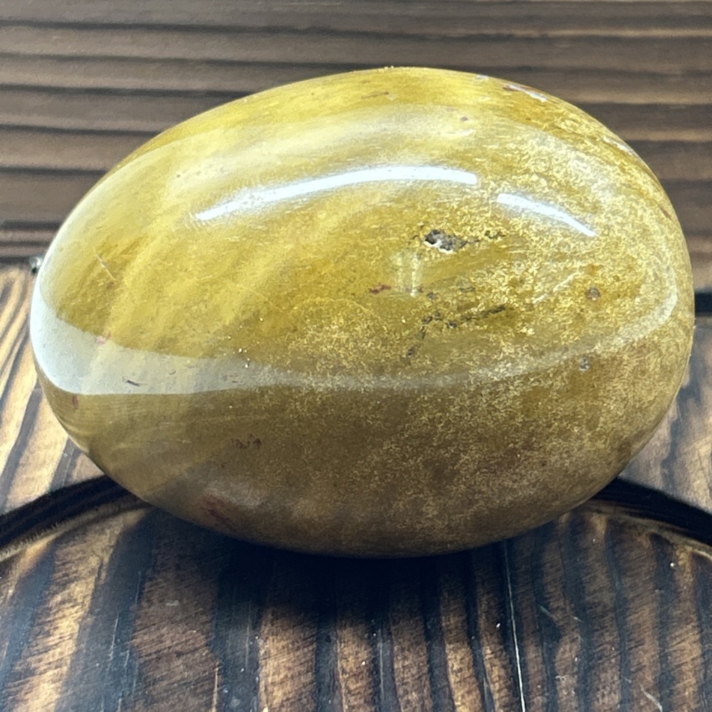 Polished Yellow Jasper Crystal Egg Natural Gemstone Mineral Decor Healing Stone